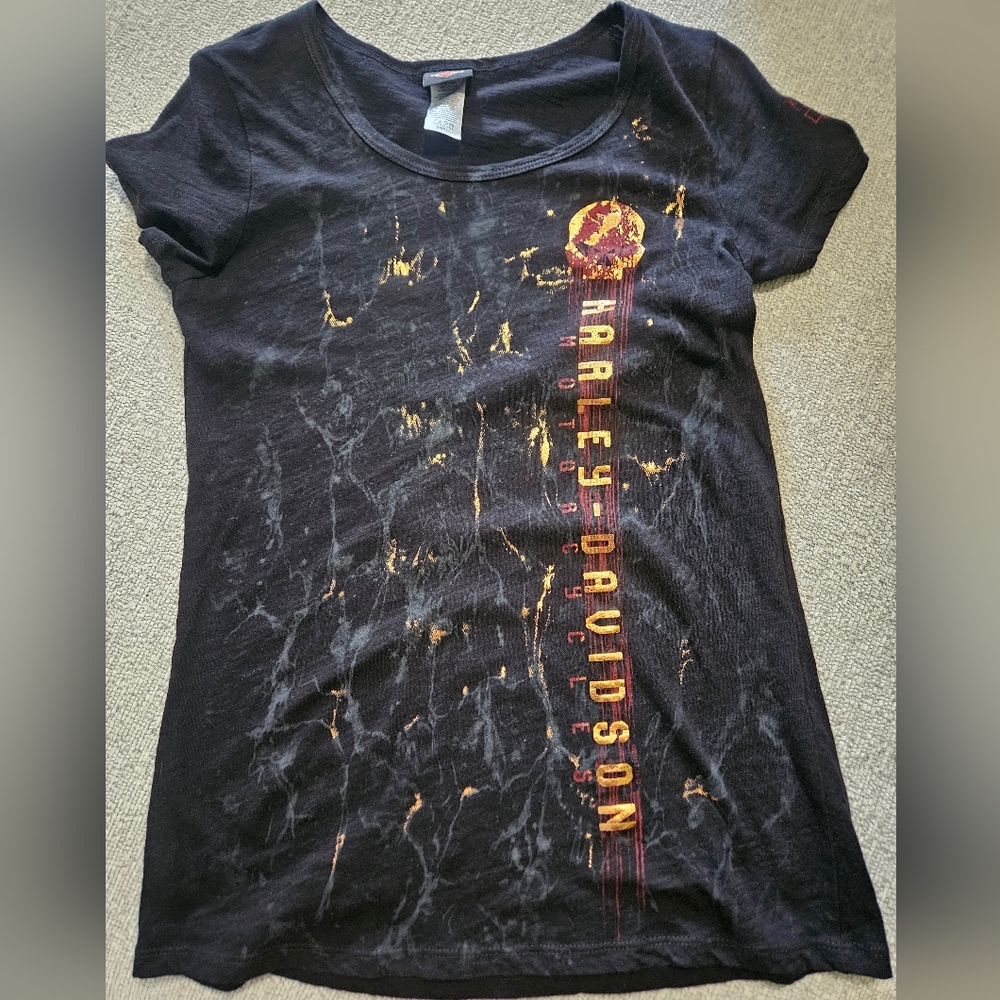 Harley-Davidson Black Tee with Metallic Logo